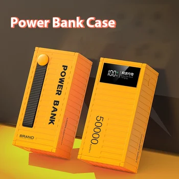 30000 50000 20000 10000 Mah DIY Power Bank случай с 66W електрическа плоча PD20W ТИП C Двупосочен бързо зареждане преносим калъф за батерия