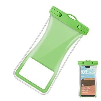 Висока прозрачност водоустойчив плуване телефон торбичка универсален случай с ремък подводна суха чанта за телефон до 7.2 инча