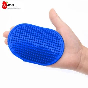 Pet Dog Cat Bath Brush Comb Rubber Glove Hair Grooming Massaging Massage Mit Simple And Cute New Fashion Pet Collars, Harnesses