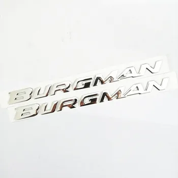 Мотоциклет 3D Повдигнете сребро Burgman стикери стикери стикери емблема за Burgman AN125 AN200 AN400 AN650 2002-2011