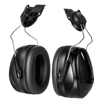 Монтиран на капачката антифон, NRR 22DB Регулируеми антифони за уши с твърда шапка, удобна защита на слуха, монтирана на капачката