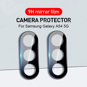 2 бр. 3D извит екран на камерата за Samsung Galaxy A54 5G калъф за обектив за защитно стъкло Samsang A 54 SamsungA54