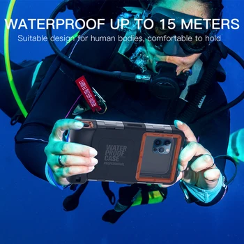 Водоустойчив калъф за плуване за iPhone 13 Series 15M водолазен воден телефон капак за Samsung S22 S21 S20 Note 10 20 Ultra Plus Coque