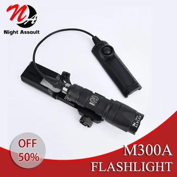 Surefir M300 M300A Тактическо фенерче оръжие скаут мощен лов LED пистолет светлина с функция превключвател Fit M-LOK KeyMod база