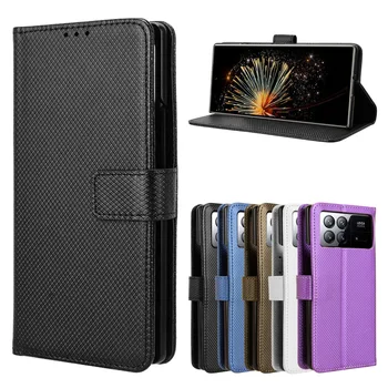 За Xiaomi Mix Fold 3 Case Magnetic Book Premium Flip Leather Card Holder Wallet Stand PC Hard Back Phone Cover Funda Coque