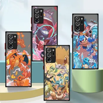 Pokémons Squirtles Charmanders мек калъф за телефон за Samsung Galaxy Note 10 S21 S23 S20 S22 Note 20 Ultra 10 Plus 8 9 калъфи за капак