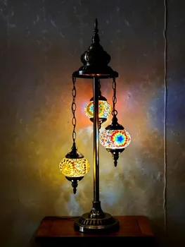 Ретро романтична спалня Всекидневна Трапезария Хотел Homestay Бар Ръчно изработена стъклена лампа