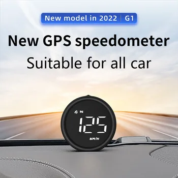 G1 Цифров GPS скоростомер Универсален автомобилен HUD Head Up дисплей със скорост MPH за аларма за превишаване на скоростта на автомобила HD дисплей за всички превозни средства