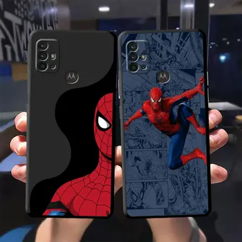 Калъф за телефон за Motorola Moto G51 G32 G52 G72 G71 G53 G73 G31 G60 G60s G50 G30 G22 G200 5G Marvel Comics Spiderman Cover