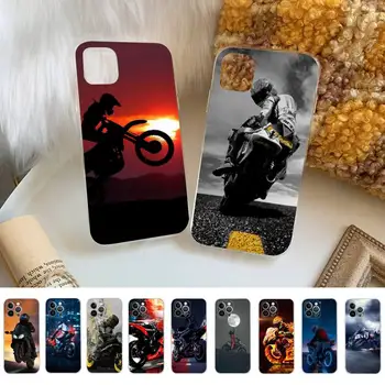 Moto Cross мотоциклет спортен телефон случай за iPhone 14 11 12 13 Mini Pro XS Макс капак 6 7 8 плюс X XR SE 2020 Funda Shell
