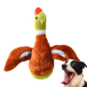 Плюшени играчки за кученца Играчки за кученца Трайни животински тематични меки очарователни пухкави кученца Пискливи играчки за агресивно дъвчене на домашни любимци