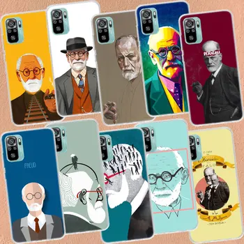 Зигмунд Фройд основател на психоанализата Калъф за телефон за Xiaomi Mi 13 10 12 Lite 11T 11i 11 Ultra 12T Pro 12X 5G 10T 9T 9 8 6X 5X