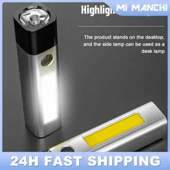 Супер ярко LED фенерче USB акумулаторна пластмасова Led факел за нощна езда, къмпинг, лов & вътрешна светкавица