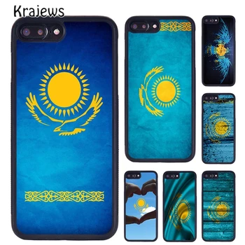 Krajews Казахстан Флаг телефон случай капак за iPhone 15 14 SE 6s 7 8 плюс X XS XR 11 12 13 pro max coque