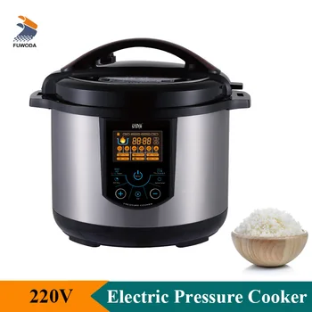 Търговски 220V електрическа тенджера под налягане 10L многофункционална храна ориз готвене съд неръждаема стомана кухненски уред