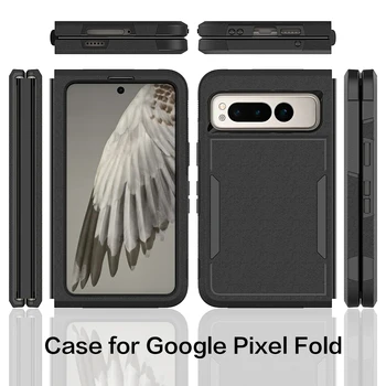 for Google Pixel Fold Case Luxury Cute Armor Shockproof Soft Silicone Edges Hard Bussiness Телефон Cover GooglePixelFold G9FPL