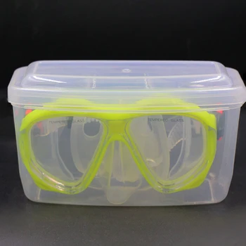 Твърда пластмаса Водолазна маска за гмуркане Кутия за съхранение случай Очила за гмуркане с шнорхел Очила за очила за плуване Протектор контейнер прозрачен