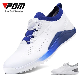 PGM Мъжки обувки за голф Копче за обувки Анти-странични хлъзгащи се водоустойчиви мъжки спортни обувки маратонки XZ300