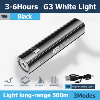 Супер ярко LED фенерче USB акумулаторна батерия 18650 Led преносим факел за нощна езда къмпинг светкавица