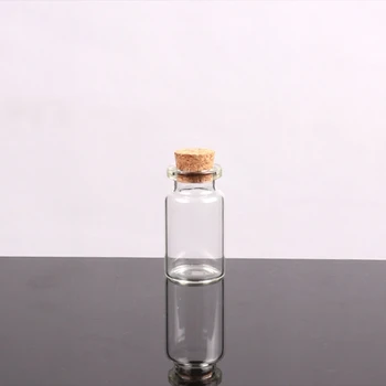 2024 Нови малки бутилки с коркови запушалки Малки флакони Малки прозрачни стъклени буркани Капаци Съхранение