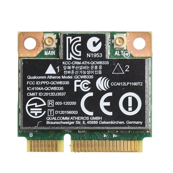 H4GA WiFi BT безжична половин мини PCI-E карта 802.11a / b / g / n За HP Atheros QCWB335 AR9565 690019-001 733476-001