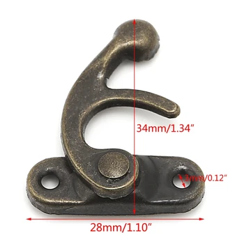10x Античен метал улов извити ключалката рог заключване закопчалка кука подарък бижута кутия Padl