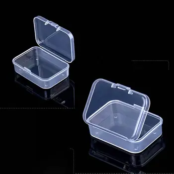 Пластмасова кутия за съхранение Горещи прозрачни квадратни малки предмети Кутии за опаковане на кутии Държач за електрически инструменти