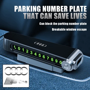 Car Временно паркиране карта безопасност чук Auto аварийно стъкло прозорец прекъсвач за Audis Sline TT A6 C6 C5 C7 A5 A4 B8 B6 B7 A3 A8
