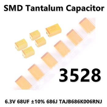 (5pcs) 3528 (тип B) 6.3V 68UF ±10% 686J TAJB686K006RNJ 1210 SMD танталов кондензатор