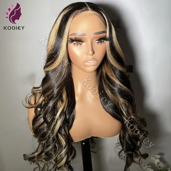 Silk Top Wig Highlight Honey Blonde Colored Hd 13x4Lace Front Wig Brazilian 360 Lace Frontal Wigs For Women Body Wave Human Hair