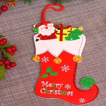 Коледна украса Коледа Tag пяна съвет KT съвет Дядо Коледа снежен човек чорапи врата висящи парчета