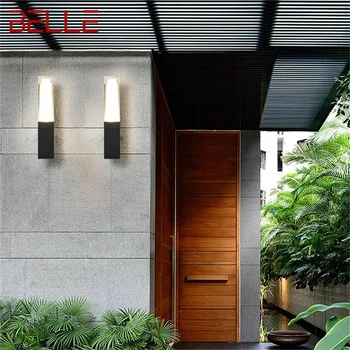 BELLE открит Sconce светлина водоустойчив IP65 LED модерна стенна лампа творчески декоративни за вътрешен двор градина веранда балкон