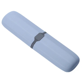 Travel четка за зъби случай разтеглив паста за зъби притежателя контейнер антибактериални регулируема кутия синьо
