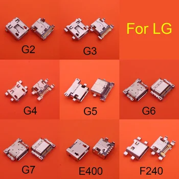 10PCS За LG G2 G3 G4 G5 G6 G7 E400 F240 5 / 12 / 18PIN Micro USB зареждане конектор кръпка вмъкване вътрешна резервна част гнездо за данни щепсел