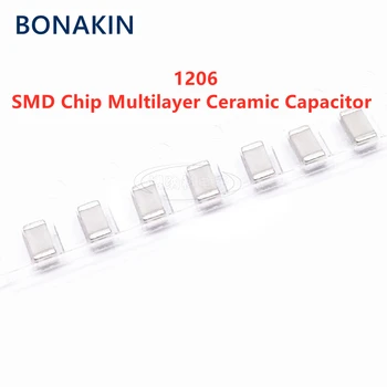 50PCS 1206 680PF 50V 100V 250V 500V 1000V 2000V 681J 5% C0G NPO SMD чип многослоен керамичен кондензатор