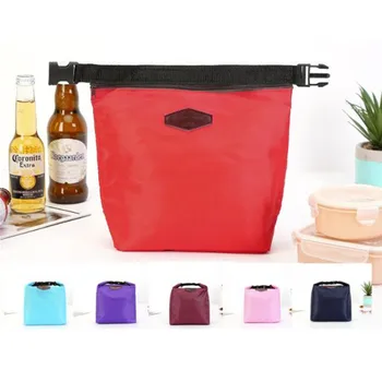 Мода преносими топлоизолирани обяд чанта охладител Lunchbox чанта за съхранение чанта дама носят пицинични храна мъкна изолация пакет
