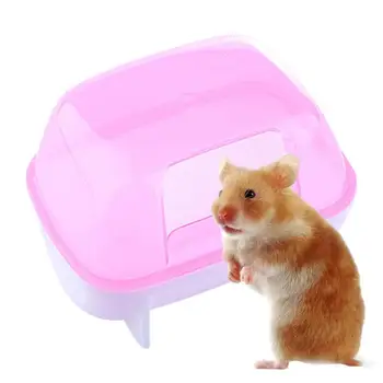 Hamster Баня Хамстер Баня Пясъчна кутия за баня Хамстер Кутия за отпадъци Разглобяема Хамстер Вана Тоалетна Джудже Хамстер Аксесоари За