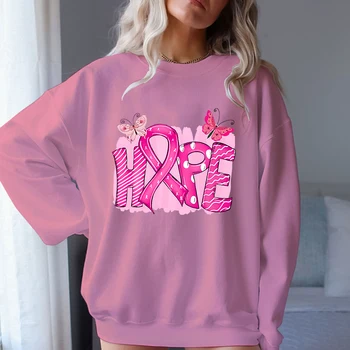(A + качество)Рак на гърдата Качулки Суитчъри Мода Ежедневни пуловери Върхове Унисекс пуловери с дълъг ръкав Есенни зимни дрехи
