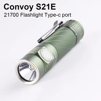 конвой S21E фенерче с SFT40 Led Linterna 21700 1800lm факел светлина къмпинг ловна лампа работа светлина тип-c порт за зареждане