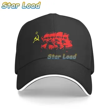 Custom Маркс Енгелс Ленин Сталин CCCP СССР съветска емблема лого бейзболна шапка мъже жени регулируеми кодер татко шапка за унисекс