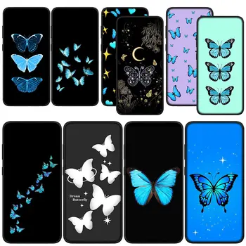 Flight Blue Butterfly Fly Cover калъф за телефон за Xiaomi Redmi Note 11 10 9 8 Pro 9S 10S 11S 9A 9C NFC 9T 10A 10C 8A мек корпус