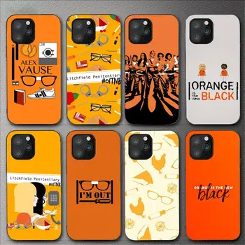 Оранжевото е новият черен калъф за телефон за iPhone 11 12 Mini 13 14 Pro XS Max X 8 7 6s Plus 5 SE XR Shell