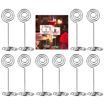 30Pcs въртяща се таблица номер снимка притежател щандове за сватби парти събирания