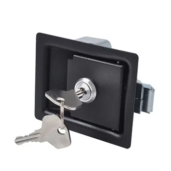 Trailer Tool Box Lock Anti-theft Paddle Handle Lock Caravan Trailer Accessories (черен)