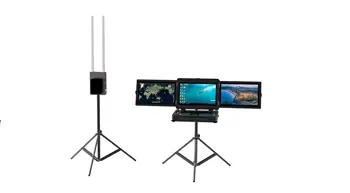 Drone UAV Инспекция на въздухоплавателни средства Видео предаване с троен екран / двоен екран GS-75U PRO Наземна контролна станция