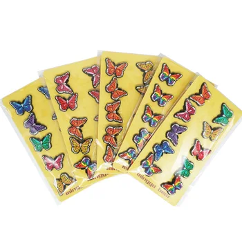 Set Продажба 7 стилове красива пеперуда кръст талисмани аксесоари PVC червен жълт цвят годни сандали украсяват подаръци за деца