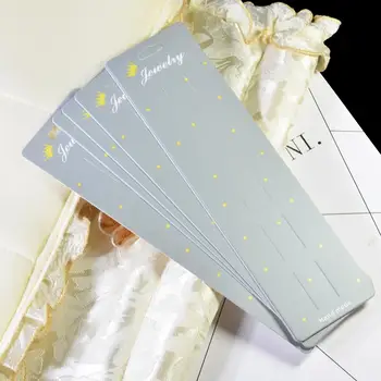 10 броя 24x6.5 см Удължете консумативите за коса Аксесоар дисплейни карти Хартиени нокти Шнола картонена дъска Blank за бижута