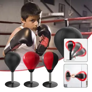 Настолна боксова круша топка със смукателна чаша маса бокс скорост топка деца възрастни бокс обучение упражняване инструмент за облекчаване на стреса
