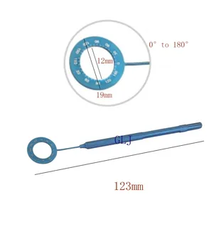  Mendez степен габарит обща дължина 123 мм титаниева сплав офталмологични хирургически инструменти