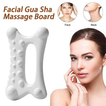 Facial Gua Sha масаж съвет смола намаляване на мазнини статичен свободен преносим пълно тяло остъргване плоча за жени възрастни